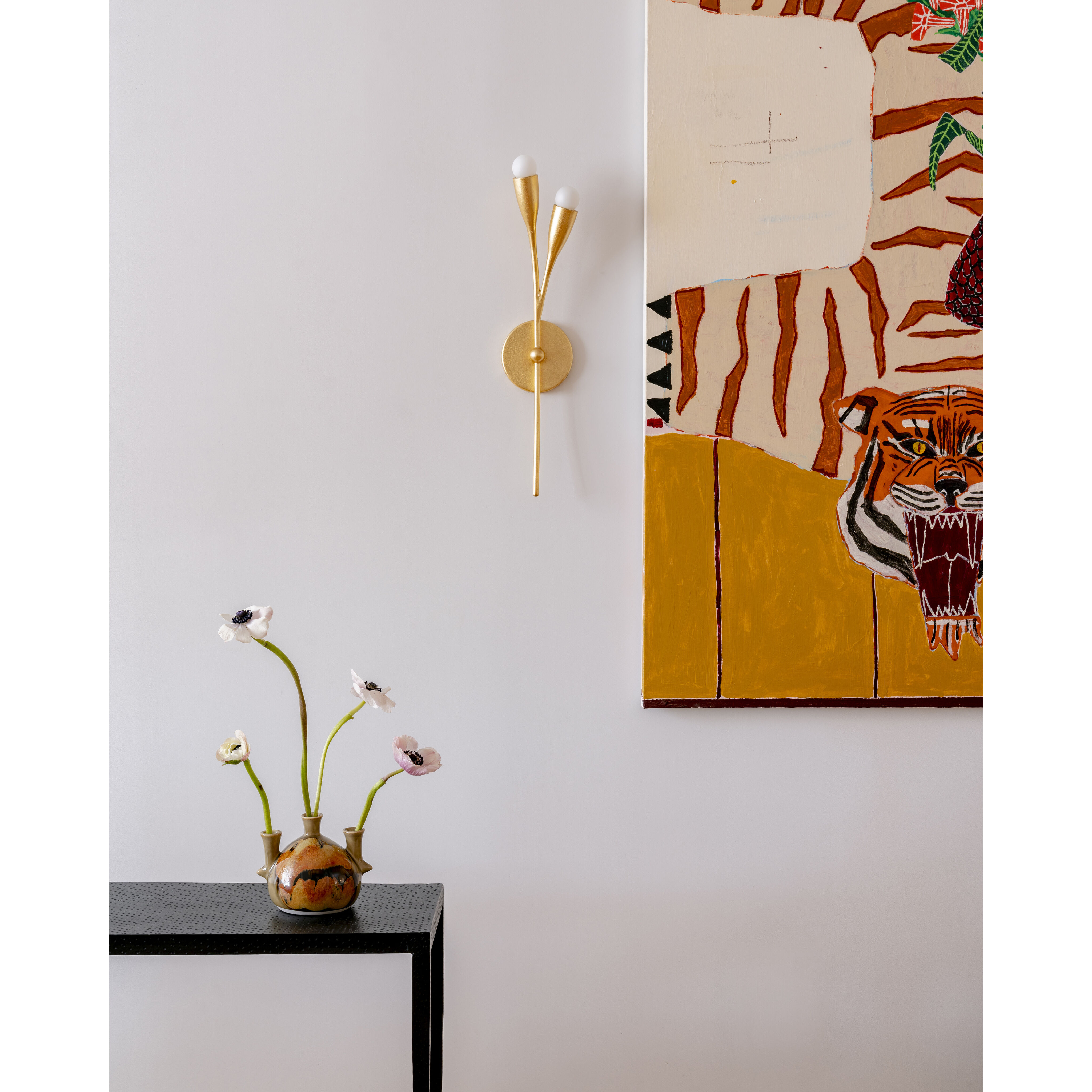 Elsa 2 Light 6 inch Gold Leaf ADA Wall Sconce Wall Light