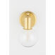 Bryce 1 Light 6 inch Aged Brass Bath and Vanity Light Wall Light