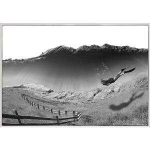 The Calling Black and Neutral and White Canvas