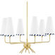 Cassie LED 27 inch Aged Brass Chandelier Ceiling Light