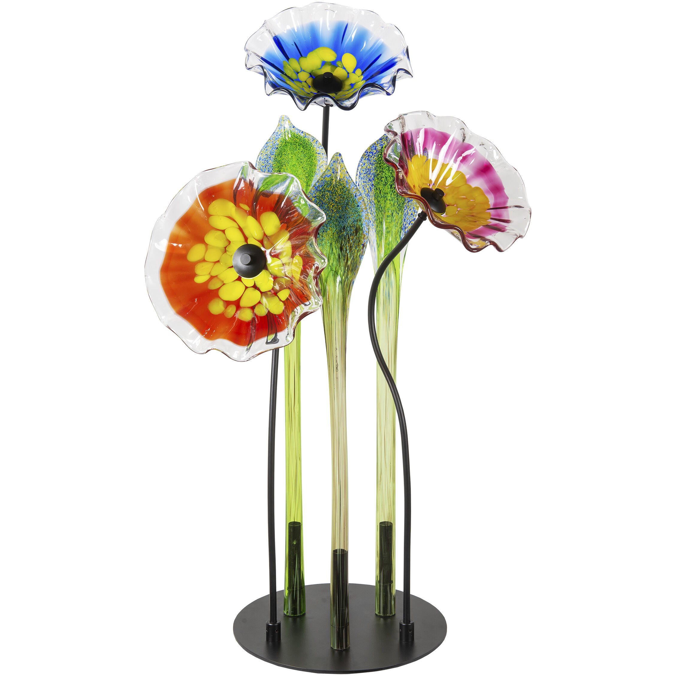 Fiore Bloom Multi Art Glass Sculpture