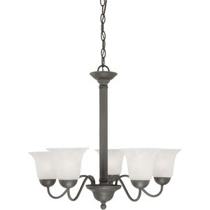 Riva 5 Light 25 inch Painted Bronze Chandelier Ceiling Light