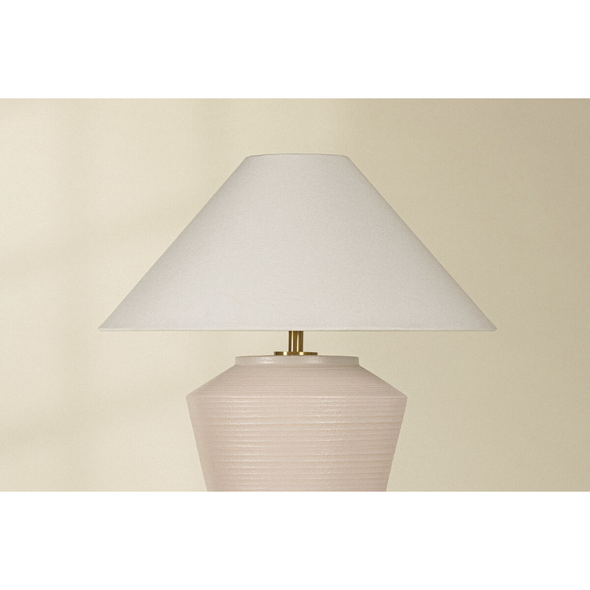 Rachie 23 inch 15.00 watt Aged Brass and Ceramic Whitewash Terracotta Table Lamp Portable Light