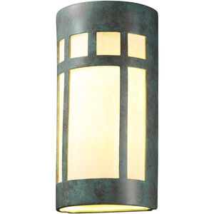 Ambiance 1 Light 10.75 inch White Crackle Wall Sconce Wall Light