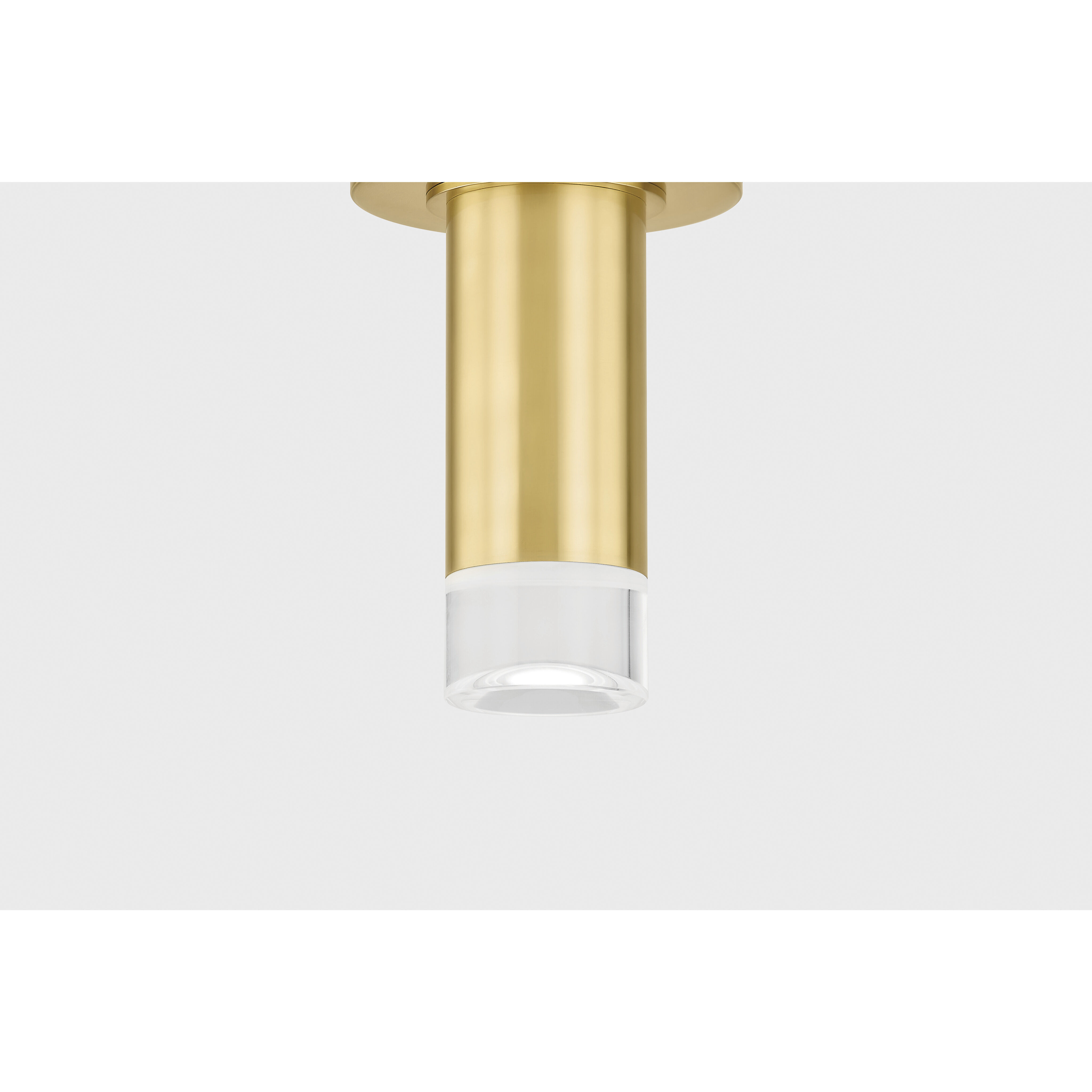 Claudie 1 Light 4.75 inch Aged Brass Flush Mount Ceiling Light