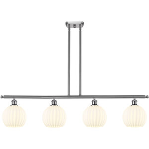 Ballston White Venetian 4 Light 48.00 inch Island Light