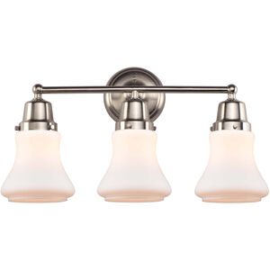 Aditi Bellmont 3 Light 22 inch Brushed Satin Nickel Bath Vanity Light Wall Light, Aditi