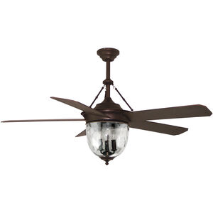 Knightsbridge 52 inch Aged Bronze with Special Aged Bronze ABS Blades Outdoor Ceiling Fan