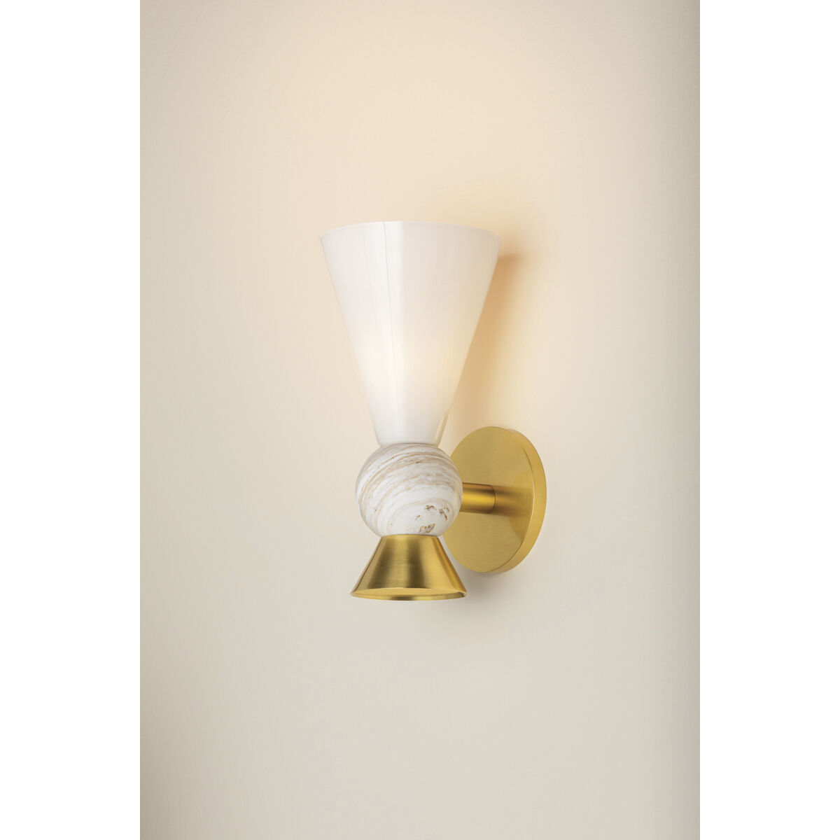 Mona 1 Light 6 inch Aged Brass Wall Sconce Wall Light