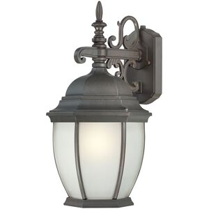 Covington 1 Light 18 inch Painted Bronze with White Outdoor Wall Sconce