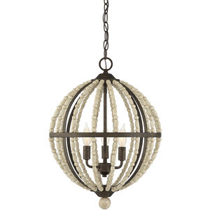 Shabby Chic 3 Light 18 inch Avignon Pendant Ceiling Light