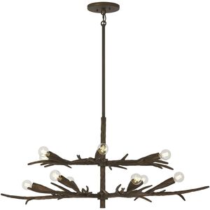 Palisades 12 Light 40.38 inch Bark Chandelier Ceiling Light