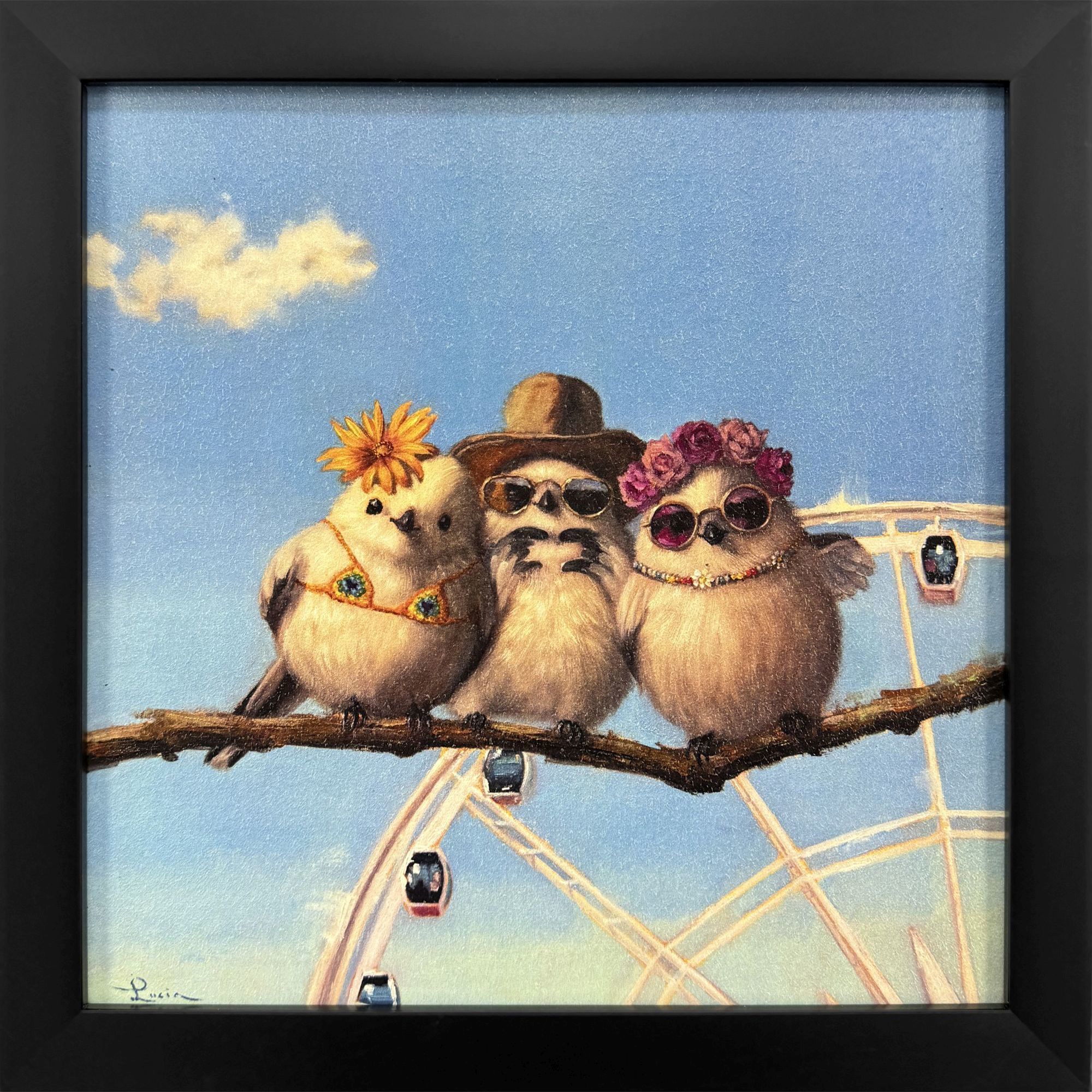 Coachella Trio 11 X 11 inch Non-Glass Framed Art, Propac