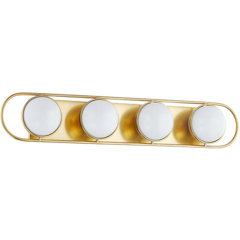 Amy 4 Light 16 inch Aged Brass Bath and Vanity Wall Light
