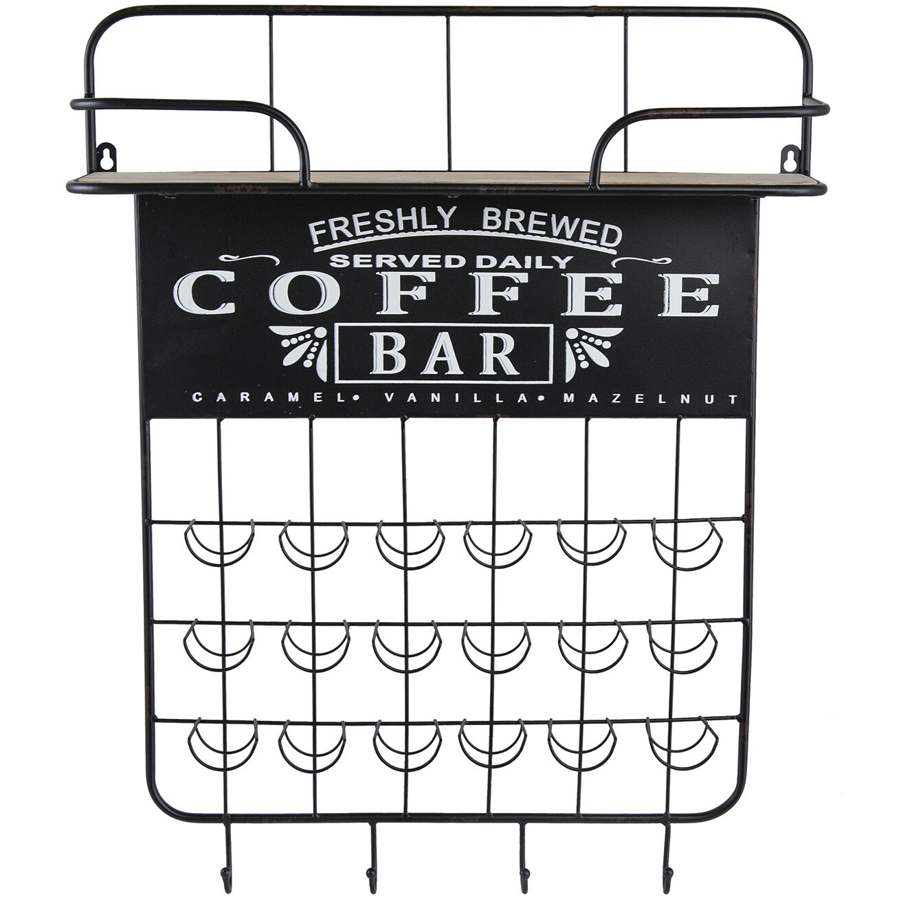 Anita 22.8 inch Black Wall Shelf