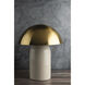Gaia 16.5 inch 60 watt Aged Brass Table Lamp Portable Light