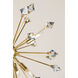 Genesis 6 Light 24.5 inch Aged Brass Chandelier Ceiling Light