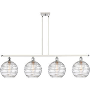 Ballston Deco Swirl 4 Light 48.25 inch Island Light