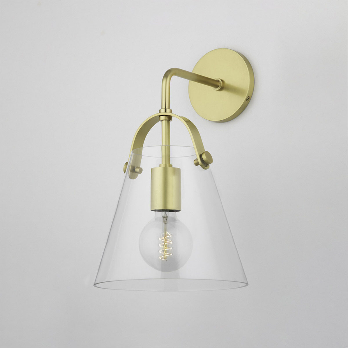 Karin 1 Light 9 inch Aged Brass Wall Sconce Wall Light