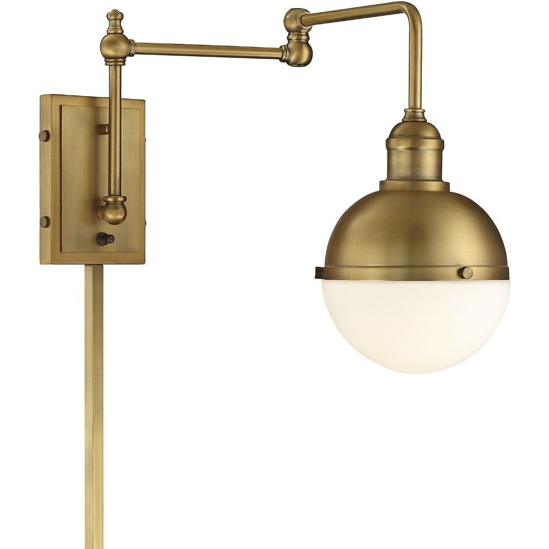 Industrial 1 Light 6.50 inch Swing Arm Light/Wall Lamp