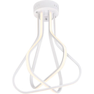 Dahlia LED 18.2 inch White Flush Mount Ceiling Light