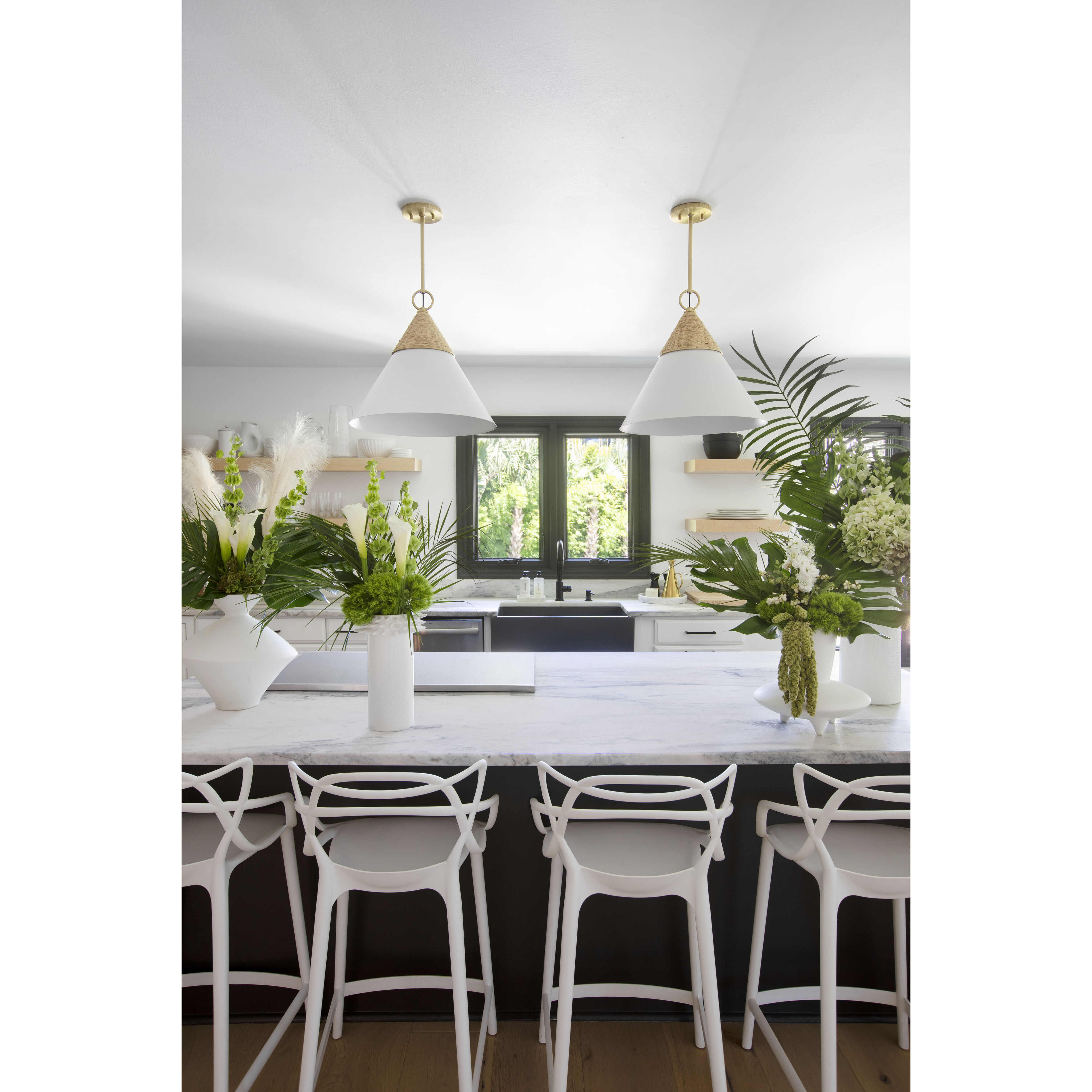 Mica 1 Light 18 inch Aged Brass Pendant Ceiling Light