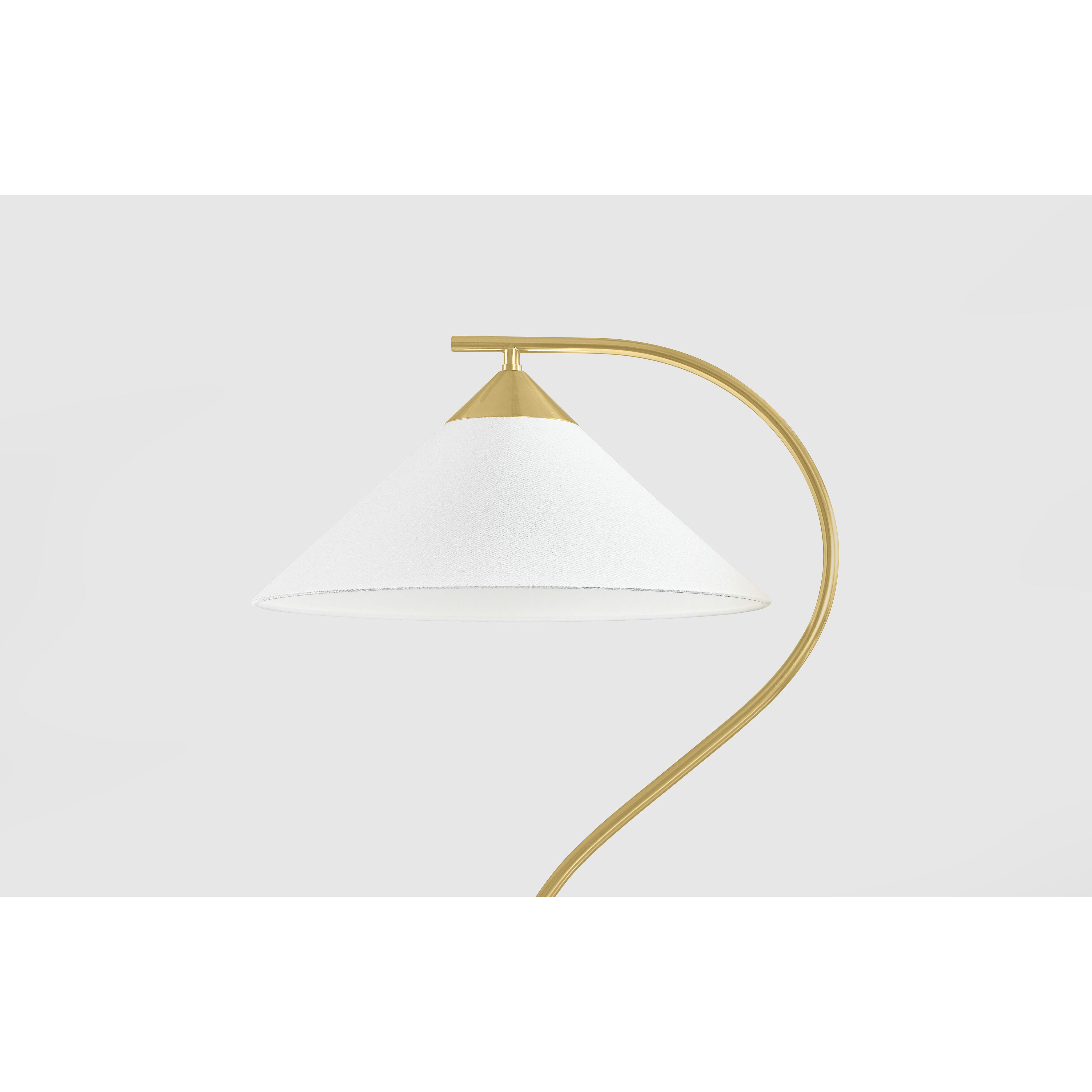 Bianca 63 inch 25.00 watt Aged Brass Floor Lamp Portable Light