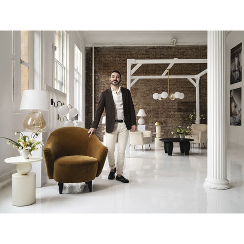 Gaia 16.5 inch 60 watt Aged Brass Table Lamp Portable Light