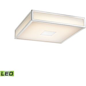 Hampstead LED 12 inch Chrome with White Flush Mount Ceiling Light
