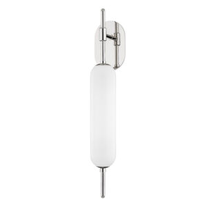 Miley 1 Light 5 inch Polished Nickel Wall Sconce Wall Light