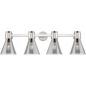 Lawton Cone 4 Light 34.00 inch Bathroom Vanity Light