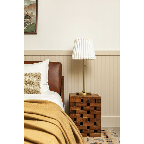 Demi 20 inch 15.00 watt Aged Brass Table Lamp Portable Light