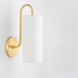Freda 1 Light Aged Brass Wall Sconce Wall Light