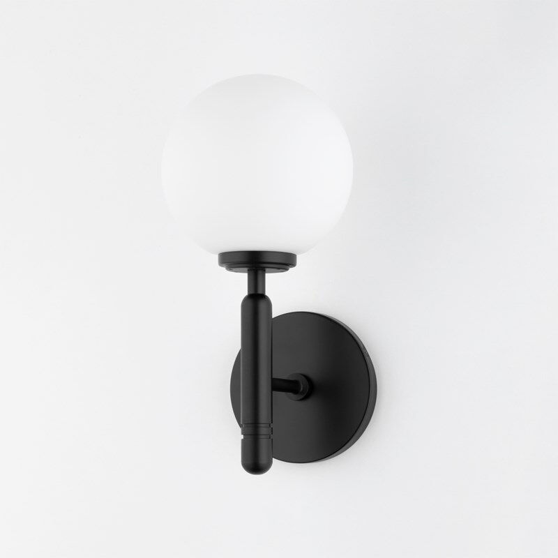 Mina LED 5 inch Glossy Black Wall Sconce Wall Light