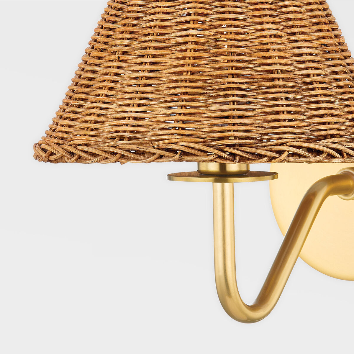 Issa 1 Light Aged Brass Wall Sconce Wall Light