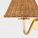 Issa 1 Light Aged Brass Wall Sconce Wall Light