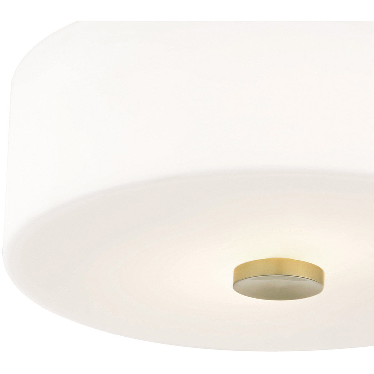 Sophie 2 Light 12 inch Aged Brass Flush Mount Ceiling Light