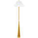 Indie 64 inch 15.00 watt Aged Brass Floor Lamp Portable Light