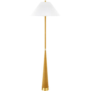 Indie 64 inch 15.00 watt Aged Brass Floor Lamp Portable Light