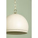 Etna 1 Light 13.5 inch Aged Brass/Soft Cream Pendant Ceiling Light
