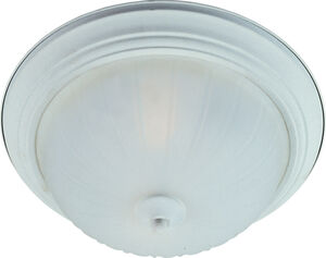 Flush Mount EE 3 Light 15.5 inch Textured White Flush Mount Ceiling Light