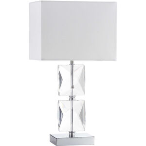 Transitional 18.5 inch 60.00 watt Polished Chrome Decorative Table Lamp Portable Light