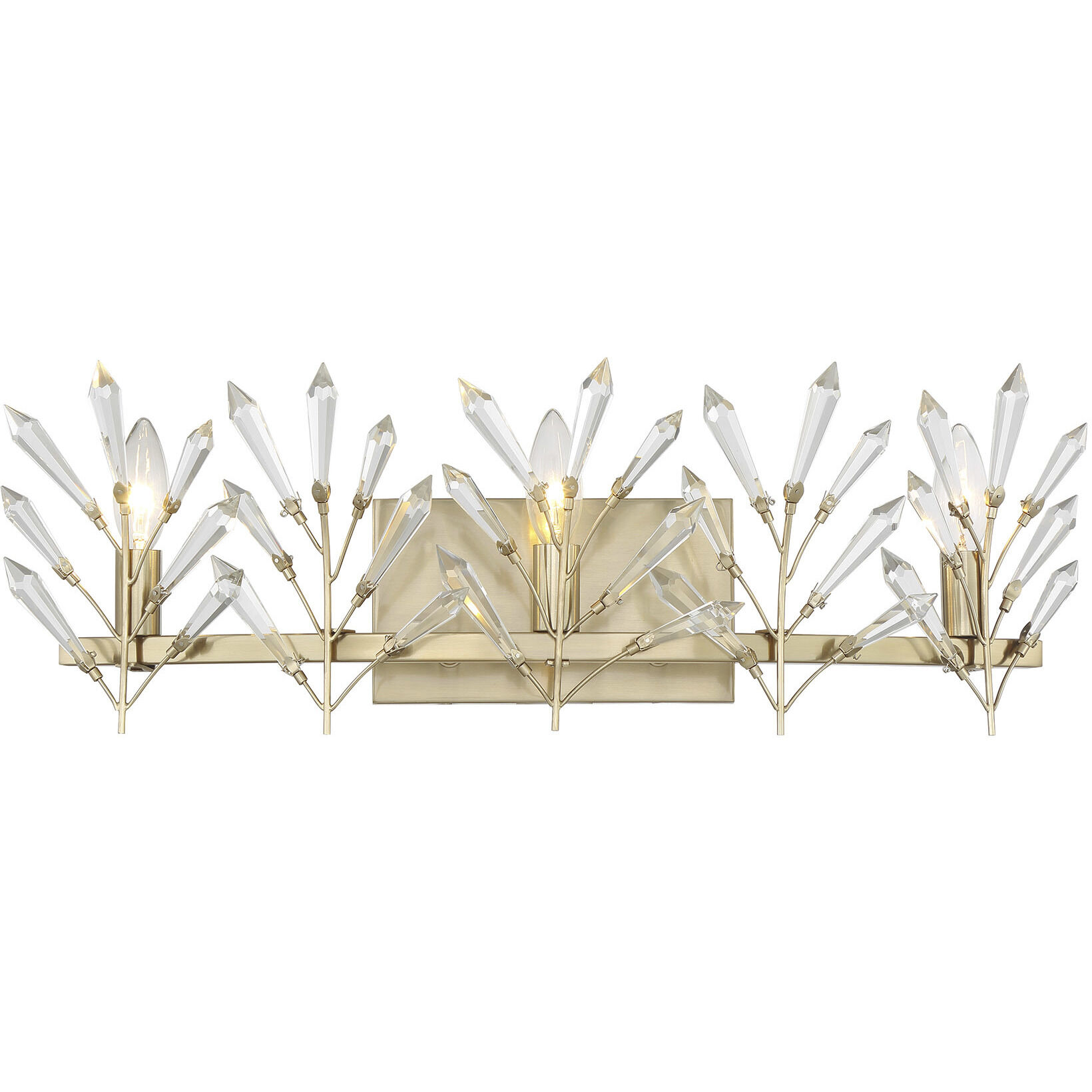 Orianna 3 Light 24 inch Noble Brass Bathroom Vanity Light Wall Light