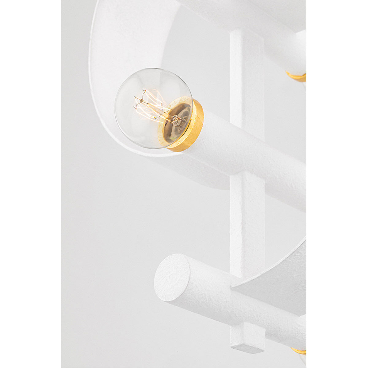 Maddie 4 Light 10 inch Gold Leaf/White Pendant Ceiling Light