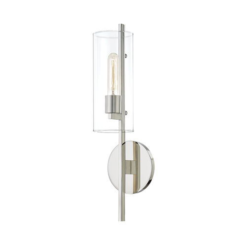Ariel 1 Light 6 inch Polished Nickel Wall Sconce Wall Light