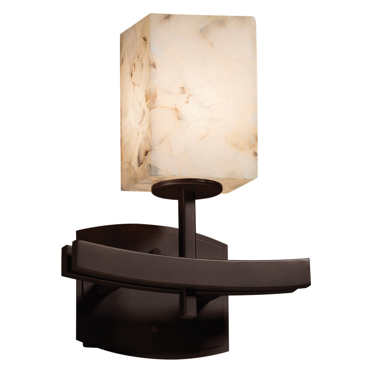 Alabaster Rocks LED 9 inch Dark Bronze Wall Sconce Wall Light
