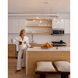 Elsa 6 Light 50 inch Textured White Linear Ceiling Light