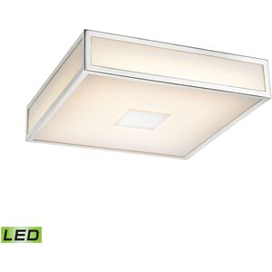 Hampstead LED 9 inch Chrome with White Flush Mount Ceiling Light
