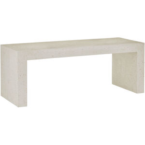 Carson Ivory Terrazzo Indoor/Outdoor Bench