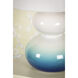 Aimee 21.25 inch 60.00 watt Aged Brass and Blue Ombre Table Lamp Portable Light